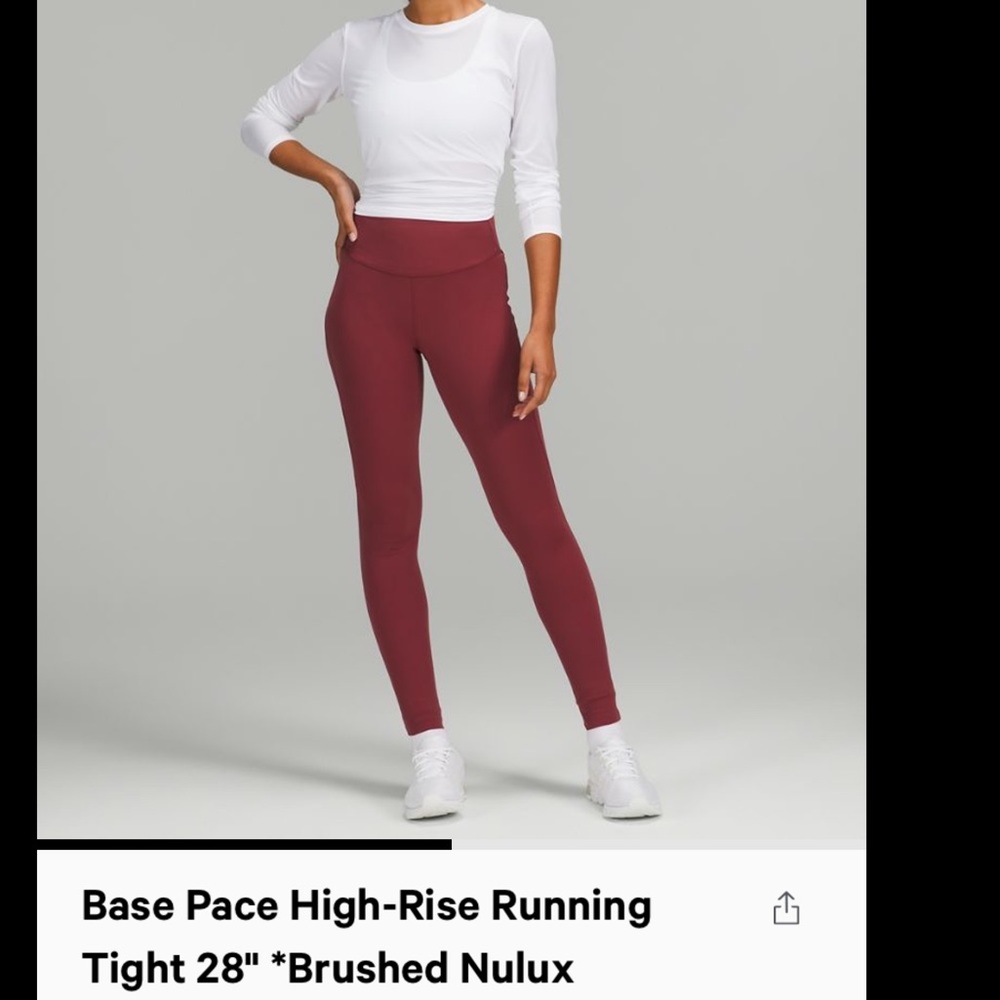 Lululemon base pace leggings